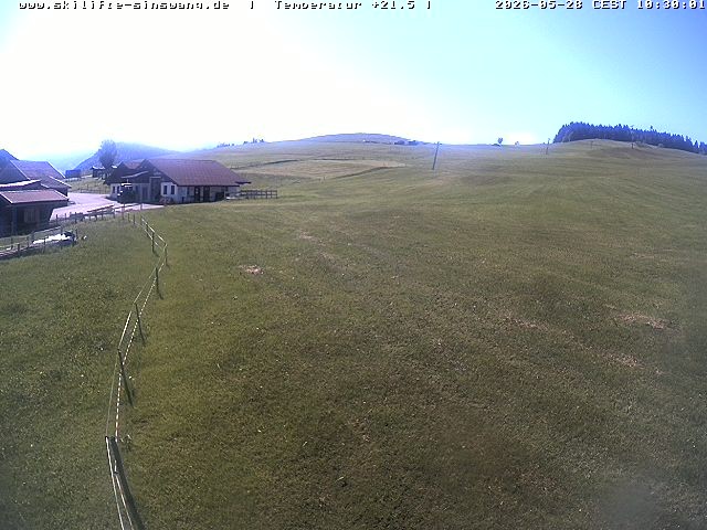 Archiv Foto Webcam Skilifte Sinswang - Blick auf die Skipiste