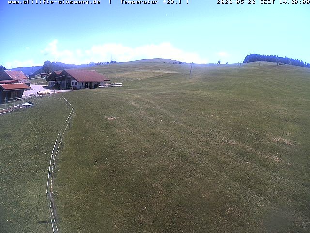 Archiv Foto Webcam Skilifte Sinswang - Blick auf die Skipiste