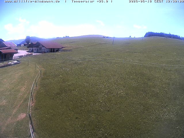 Archived image Webcam Skilifte Sinswang - view of the ski run