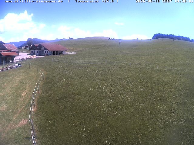 Archived image Webcam Skilifte Sinswang - view of the ski run
