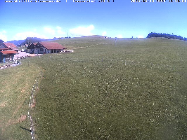 Archived image Webcam Skilifte Sinswang - view of the ski run