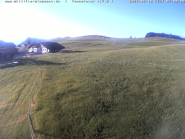 Archived image Webcam Skilifte Sinswang - view of the ski run