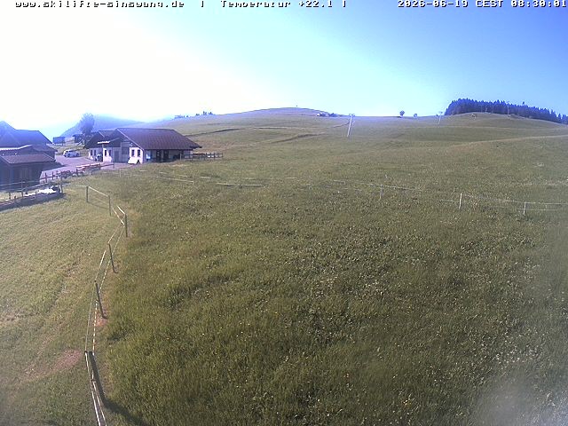 Archived image Webcam Skilifte Sinswang - view of the ski run