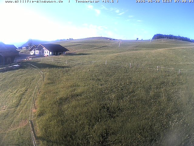 Archived image Webcam Skilifte Sinswang - view of the ski run