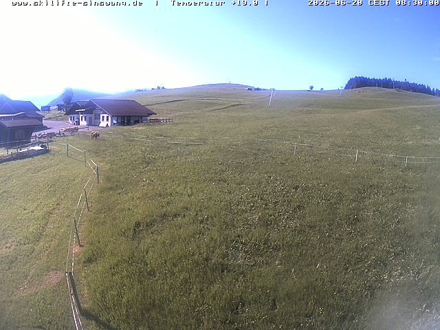 Archived image Webcam Skilifte Sinswang - view of the ski run