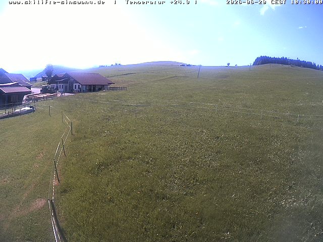 Archived image Webcam Skilifte Sinswang - view of the ski run