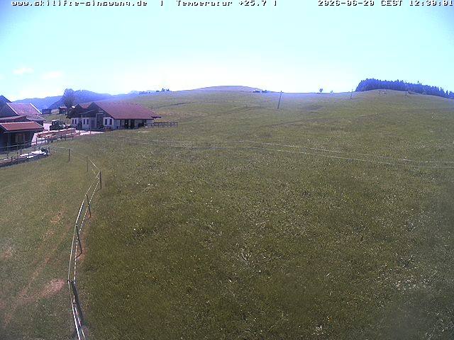 Archived image Webcam Skilifte Sinswang - view of the ski run
