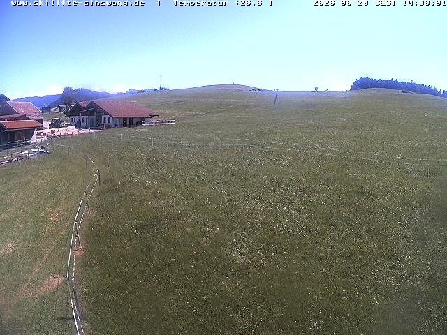 Archiv Foto Webcam Skilifte Sinswang - Blick auf die Skipiste