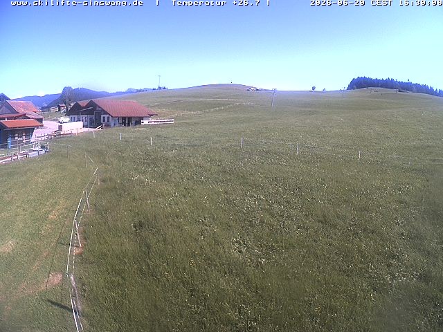 Archived image Webcam Skilifte Sinswang - view of the ski run