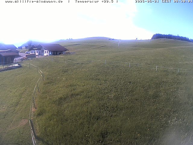 Archiv Foto Webcam Skilifte Sinswang - Blick auf die Skipiste