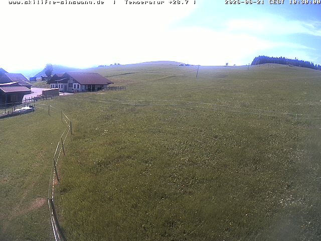 Archiv Foto Webcam Skilifte Sinswang - Blick auf die Skipiste