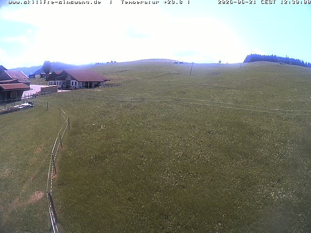 Archiv Foto Webcam Skilifte Sinswang - Blick auf die Skipiste