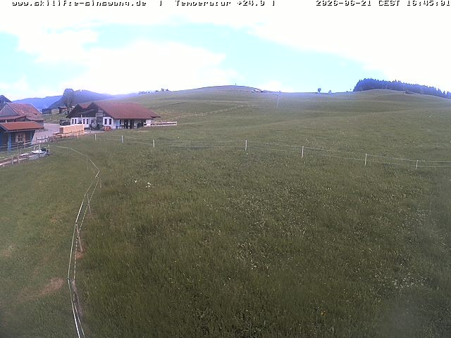 Archiv Foto Webcam Skilifte Sinswang - Blick auf die Skipiste