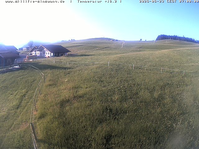 Archiv Foto Webcam Skilifte Sinswang - Blick auf die Skipiste