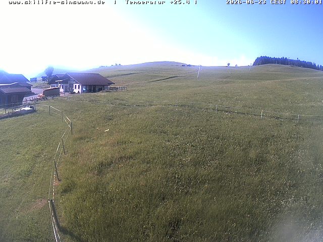 Archiv Foto Webcam Skilifte Sinswang - Blick auf die Skipiste