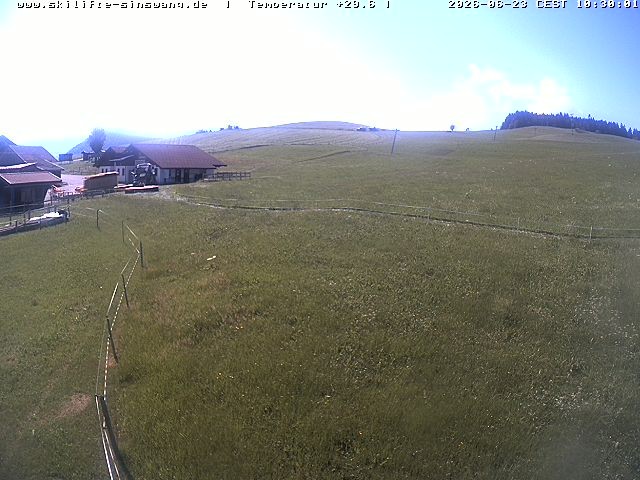 Archiv Foto Webcam Skilifte Sinswang - Blick auf die Skipiste