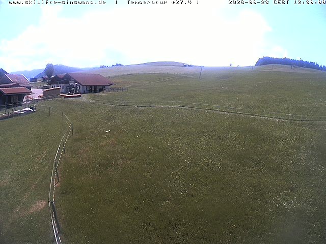 Archiv Foto Webcam Skilifte Sinswang - Blick auf die Skipiste