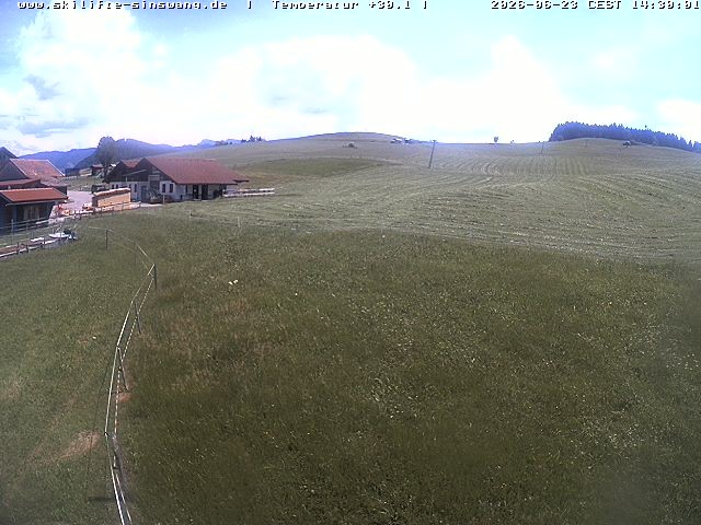 Archiv Foto Webcam Skilifte Sinswang - Blick auf die Skipiste