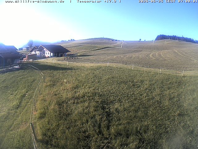 Archived image Webcam Skilifte Sinswang - view of the ski run
