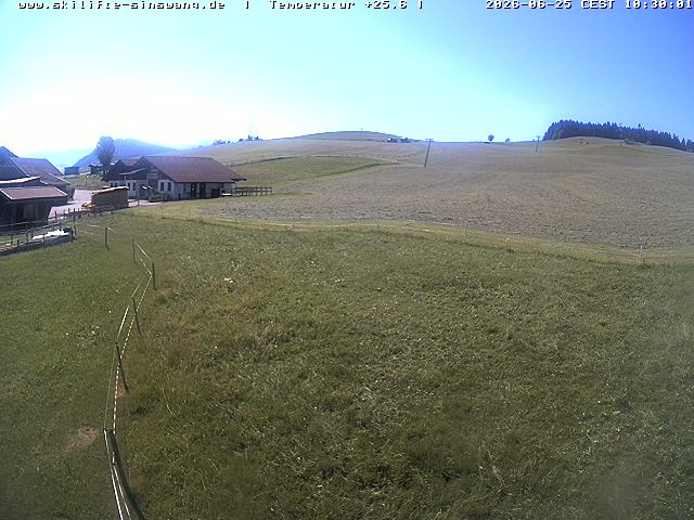 Archived image Webcam Skilifte Sinswang - view of the ski run