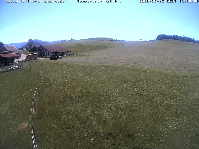 Archived image Webcam Skilifte Sinswang - view of the ski run