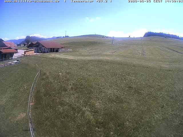 Archived image Webcam Skilifte Sinswang - view of the ski run