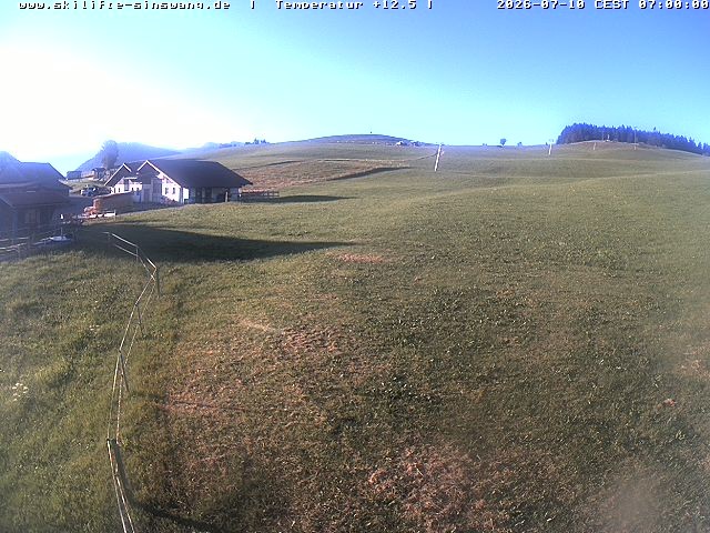Archiv Foto Webcam Skilifte Sinswang - Blick auf die Skipiste