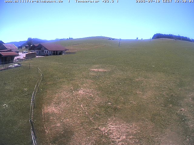 Archiv Foto Webcam Skilifte Sinswang - Blick auf die Skipiste