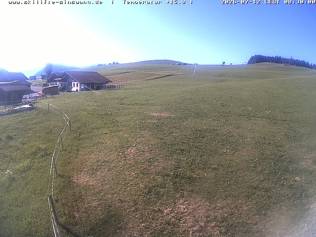 Archived image Webcam Skilifte Sinswang - view of the ski run