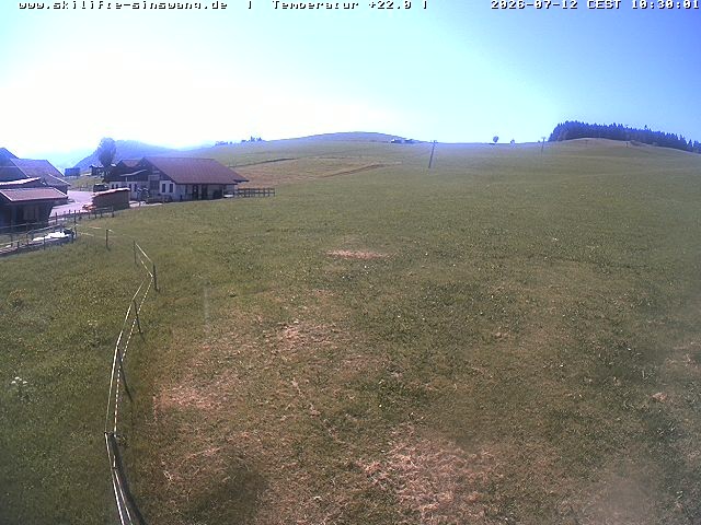 Archived image Webcam Skilifte Sinswang - view of the ski run