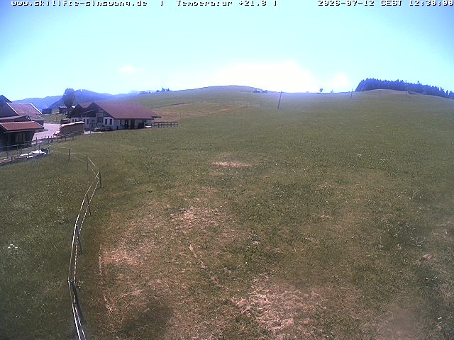 Archived image Webcam Skilifte Sinswang - view of the ski run