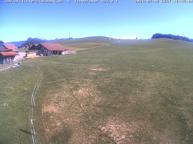 Archiv Foto Webcam Skilifte Sinswang - Blick auf die Skipiste