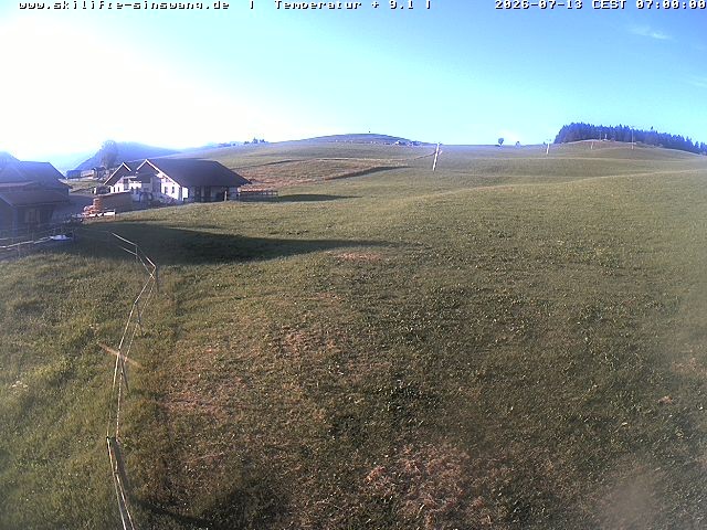 Archived image Webcam Skilifte Sinswang - view of the ski run