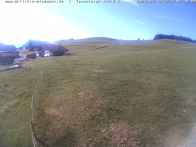 Archived image Webcam Skilifte Sinswang - view of the ski run