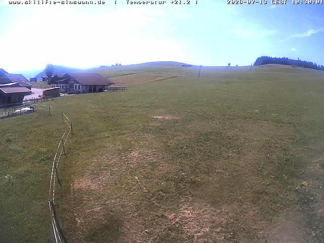 Archived image Webcam Skilifte Sinswang - view of the ski run