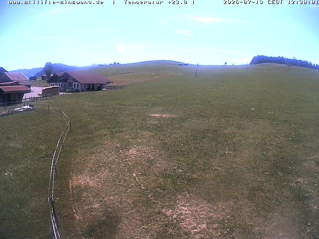 Archived image Webcam Skilifte Sinswang - view of the ski run