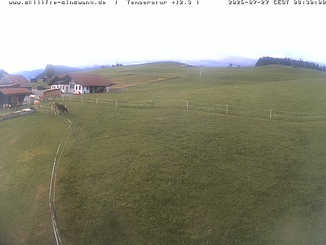 Archiv Foto Webcam Skilifte Sinswang - Blick auf die Skipiste