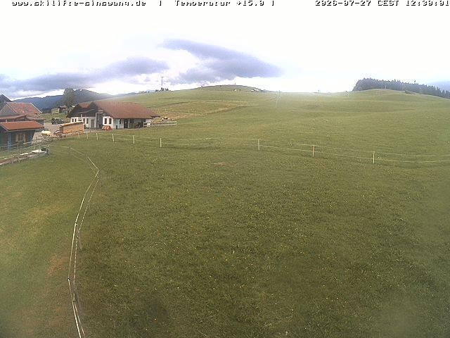 Archiv Foto Webcam Skilifte Sinswang - Blick auf die Skipiste