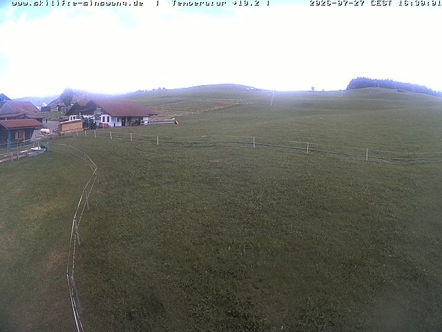 Archiv Foto Webcam Skilifte Sinswang - Blick auf die Skipiste
