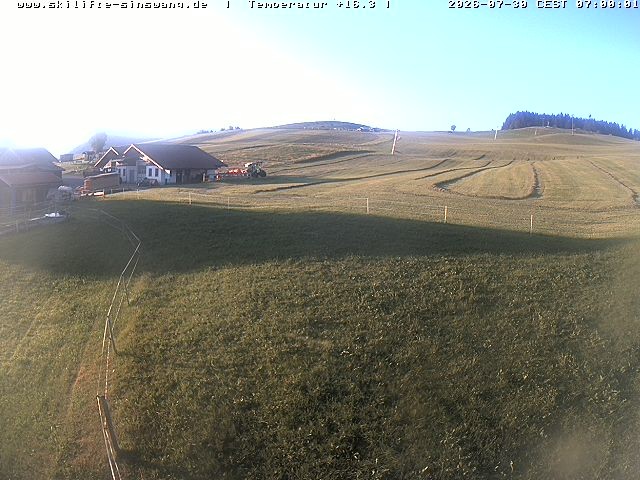 Archiv Foto Webcam Skilifte Sinswang - Blick auf die Skipiste
