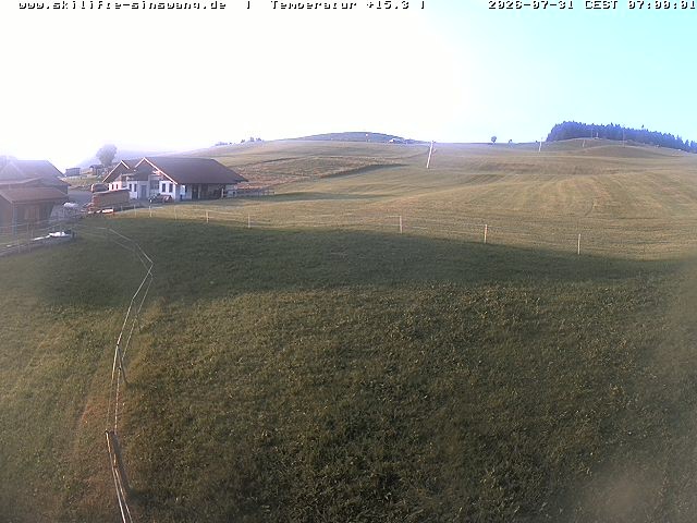 Archiv Foto Webcam Skilifte Sinswang - Blick auf die Skipiste