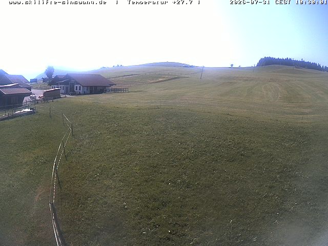 Archiv Foto Webcam Skilifte Sinswang - Blick auf die Skipiste