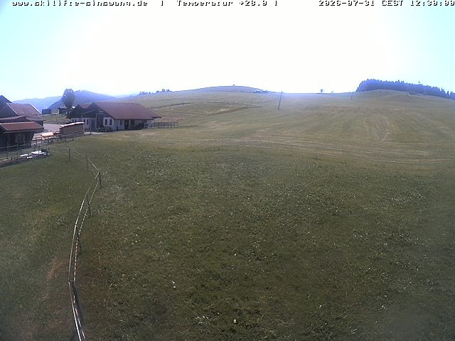 Archiv Foto Webcam Skilifte Sinswang - Blick auf die Skipiste