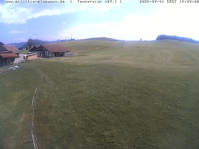 Archiv Foto Webcam Skilifte Sinswang - Blick auf die Skipiste