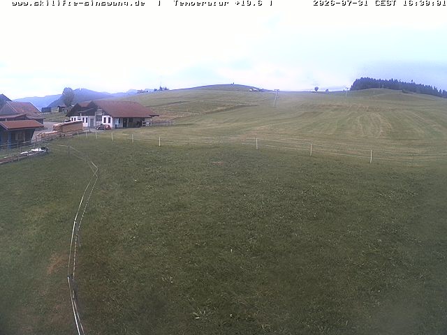 Archiv Foto Webcam Skilifte Sinswang - Blick auf die Skipiste