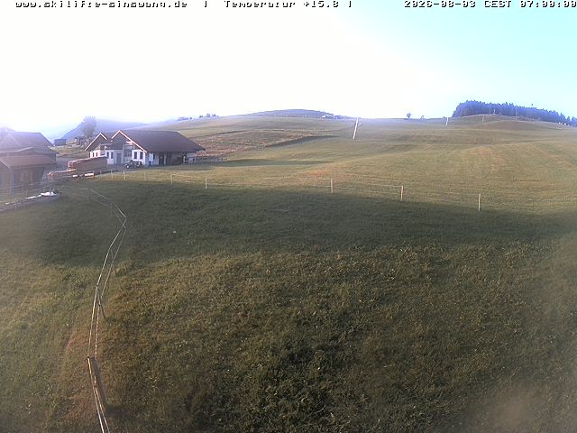Archiv Foto Webcam Skilifte Sinswang - Blick auf die Skipiste