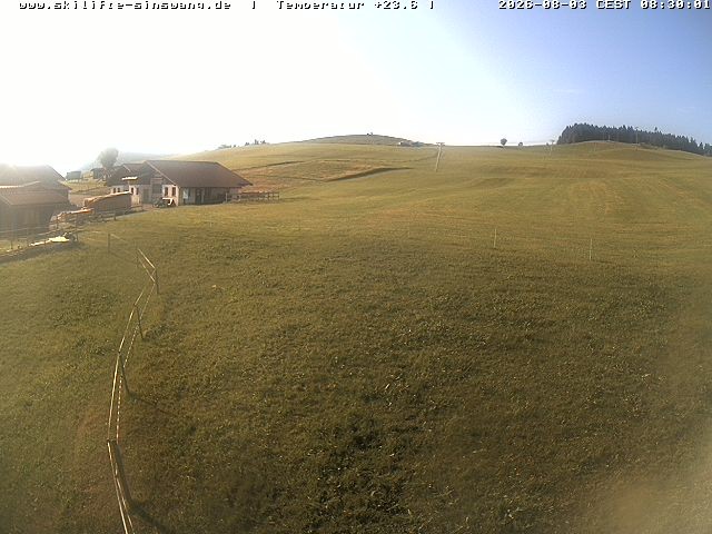 Archiv Foto Webcam Skilifte Sinswang - Blick auf die Skipiste