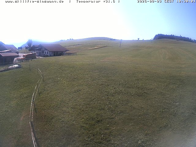 Archiv Foto Webcam Skilifte Sinswang - Blick auf die Skipiste