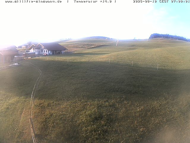 Archiv Foto Webcam Skilifte Sinswang - Blick auf die Skipiste