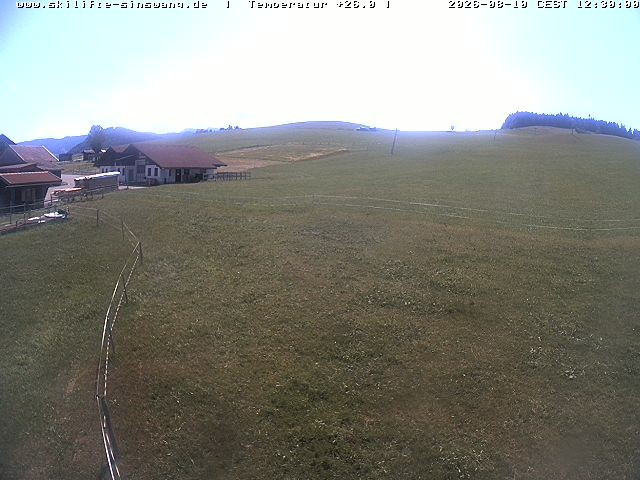 Archiv Foto Webcam Skilifte Sinswang - Blick auf die Skipiste